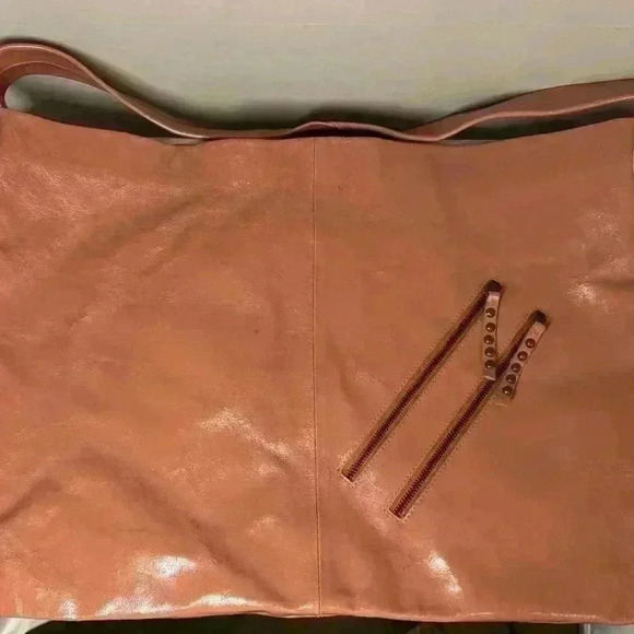 Free People patent perfect carryall bag in pink. thick strap patent leather - Picture 5 of 15